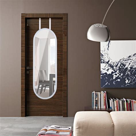 full length mirror to hang on back of door|extra long over door mirror.